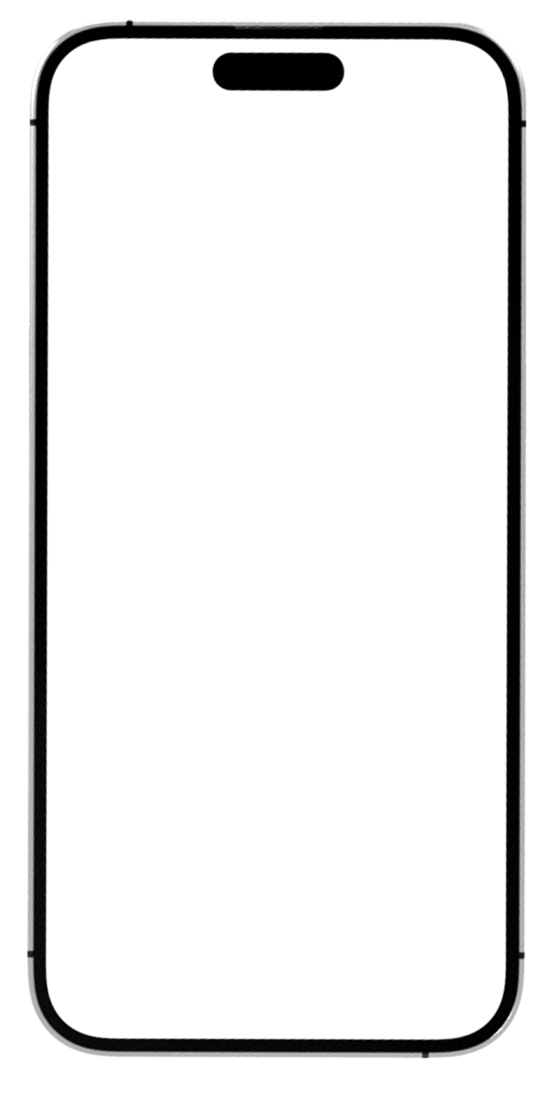 White smartphone frame